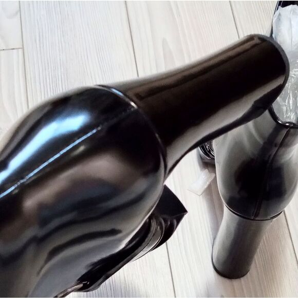 (W-4455) Covibesco Platform Ankle Boots For Women Chunky Heel Zippe Sz 38 (7.5) - Picture 8 of 17